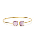 Purple Skies Open Cuff Gemstone Bracelet