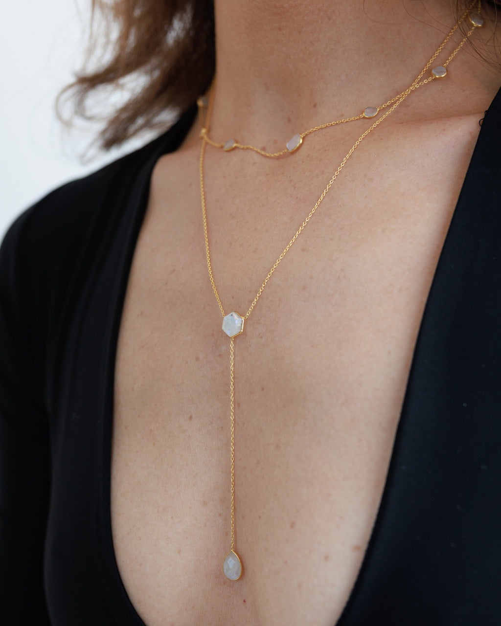Le Meme Lariat Necklace