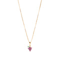 Grape Expectations Necklace Charm on Pretty Box Chain